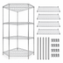 Thumbnail image #3 for Quantum 36 Inch Wide x 18 Inch Deep Chrome Plated 5-Sided Wire Shelving Starter Kit