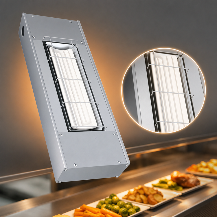 Product image #3 for Hatco Ultra-Glo 72-Inch High Watt Unlighted Ceramic Infrared Strip Heater