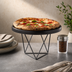 Thumbnail image #3 for American Metalcraft Geometric Black Stainless Steel Pizza Stand, 7 Inch