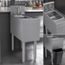 Thumbnail image #3 for Glastender Underbar Wet Waste Hand & Dump Sink Unit with Gooseneck Faucet, 12