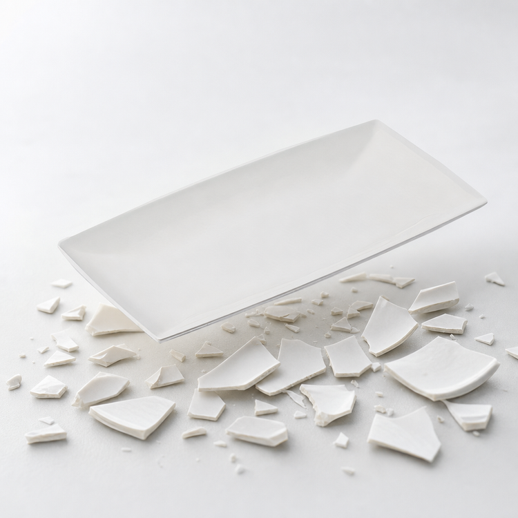 Product image #3 for American Metalcraft Endurance Rectangular Melamine Serving Tray, 16 x 8 Inches, White