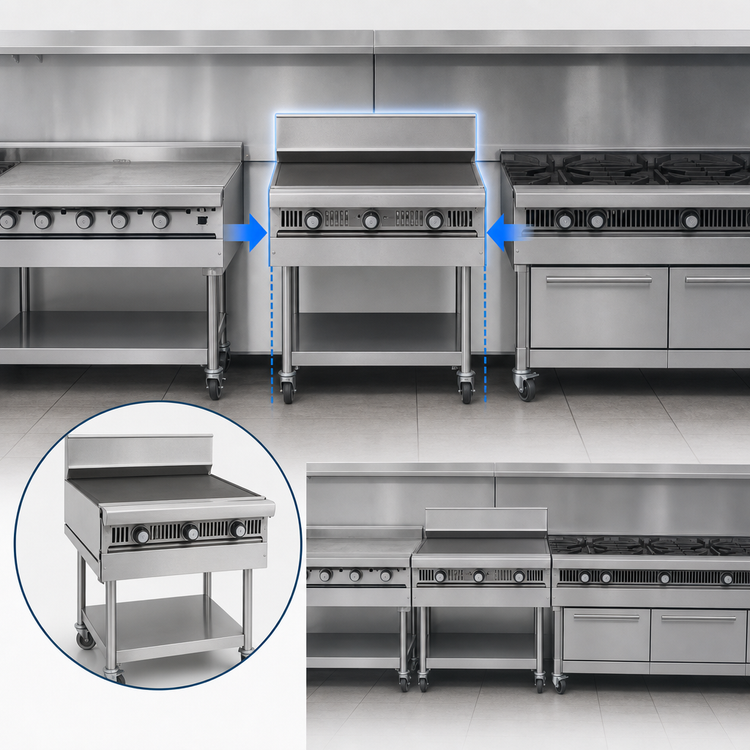 Product image #3 for Imperial Spec Series Heavy Duty 12-Inch Modular Gas Add-A-Unit Griddle with Thermostatic Controls