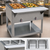 Thumbnail image #3 for BK Resources 2-Well Natural Gas Hot Food Table with Cutting Board Shelf and Adjustable Undershelf