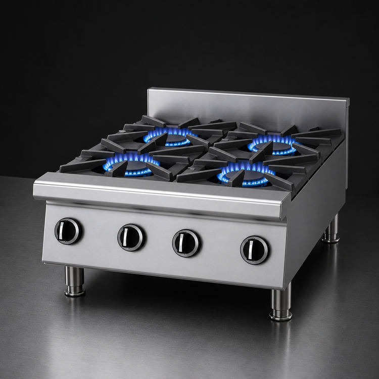 Product image #3 for Garland Signature 24-Inch Countertop Gas Hotplate with 4 Starfire Pro Open Burners, 120,000 BTU