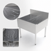 Thumbnail image #4 for Top Shelf TSCE Series 30-Inch Freestanding Underbar Drainboard with Backsplash and Glass Rack Inserts