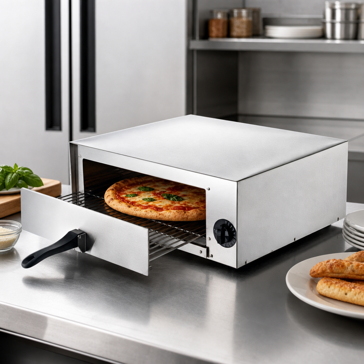 Product image #3 for Admiral Craft Countertop Electric Single Deck Pizza Oven, 12-Inch Capacity