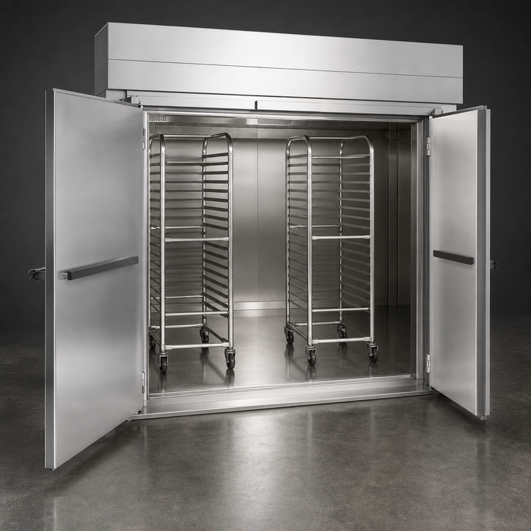 Product image #3 for Baxter PW3S Triple-Wide Roll-In Electric Proofer Cabinet, 100.5-Inch Deep, Two-Door, Stainless Steel