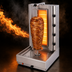 Thumbnail image #3 for Visvardis Gas Vertical Broiler Gyro Machine with 110V Enclosed Spit Motor, 155-200 lb Capacity, Stainless Steel