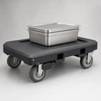 Thumbnail image #4 for Vollrath 1695-1 Heavy-Duty Plastic Flatbed Utility Dolly, 350 lb Capacity, Recessed Top Surface, Pneumatic Wheels