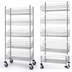 Thumbnail image #3 for Post Basket Cart with 5 Baskets, 24 x 18 x 80 Inch, Chrome Plated Finish, 1200 lb Capacity