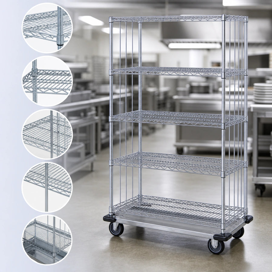 Five Wire Shelves