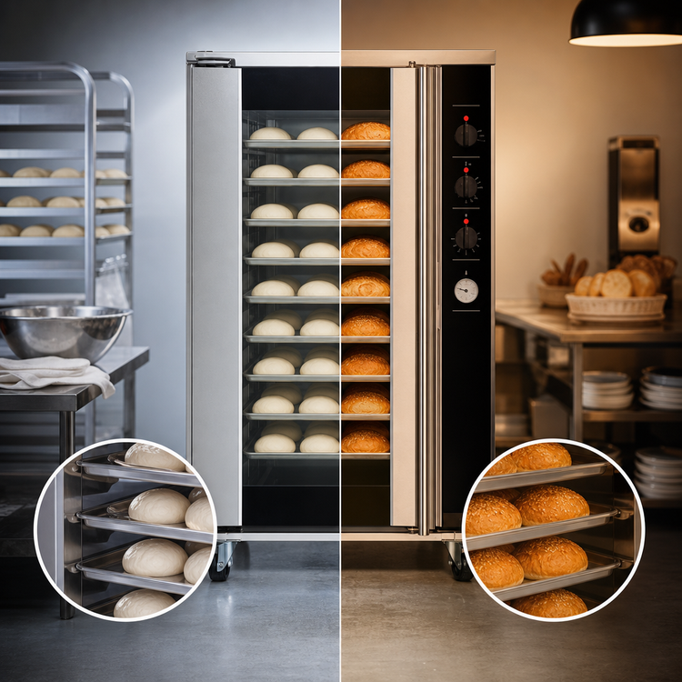 Product image #3 for Turbofan P12M Full-Size 12-Pan Electric Proofer/Holding Cabinet with Glass Door