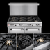 Thumbnail image #3 for Southbend Ultimate 48-Inch 6-Burner Commercial Gas Restaurant Range with Standard Oven and Cabinet Base