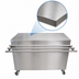 Thumbnail image #3 for BK Resources 48 Inch Stainless Steel Solid Top Serving Counter with Drop Shelf and Enclosed Cabinet Base
