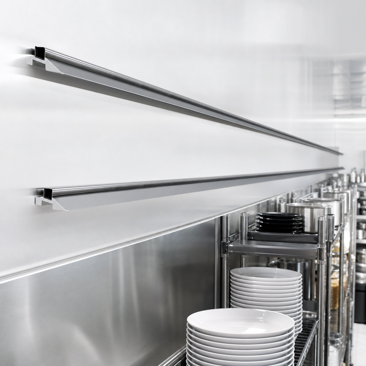 Product image #3 for Metro qwikTRAK HD 15 Ft. Track Set for Commercial Shelving