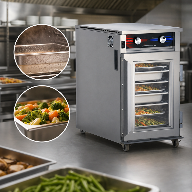 Product image #4 for FWE Clymate IQ® Undercounter Humidified Heated Holding Cabinet, 7 x 12" x 20" Pan Capacity