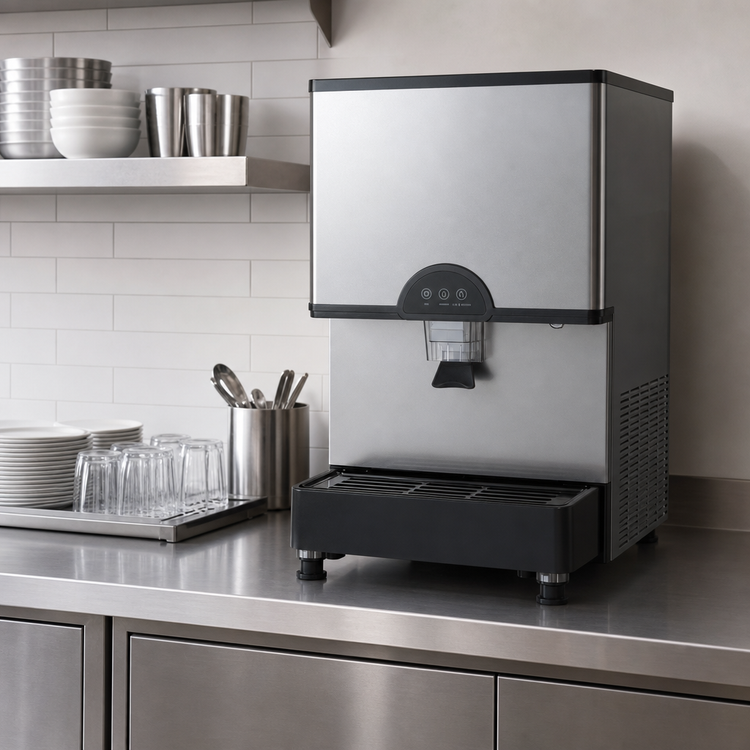 Product image #4 for Accucold Countertop Ice and Water Combination Dispenser with 282 lb Daily Nugget Ice Production