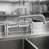 Thumbnail image #3 for equip 8-Inch Center Deck-Mount Manual Faucet with 10-Inch Swing Nozzle and Lever Handles