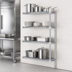 Thumbnail image #3 for Eagle Group A4-74-2142S 4-Tier Add-On Wire Shelving Unit, 42"W x 21"D x 74"H, Stainless Steel Finish