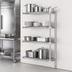 Thumbnail image #3 for Eagle Group 4-Tier Add-On Wire Shelving Unit with QuadTruss®, 42 x 21 x 74 Inches, Stainless Steel Finish