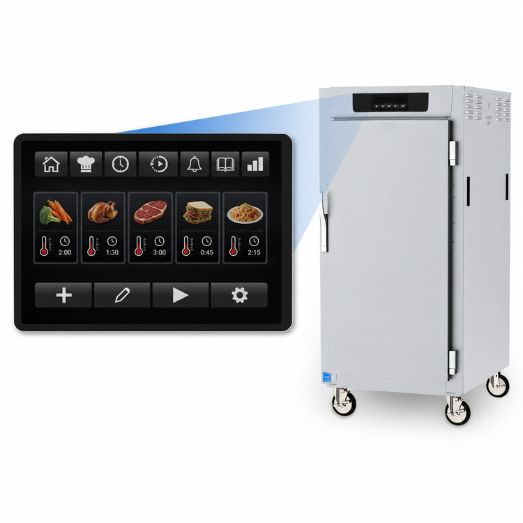 Product image #3 for Metro C5 8 Series Mobile Controlled Temperature Heated Holding Cabinet, 3/4 Height, Solid Doors, 120V