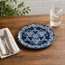 Thumbnail image #4 for American Metalcraft Isabella 11-Inch Round Melamine Plate, Blue and White Floral Pattern