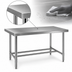 Thumbnail image #3 for Heavy Duty Stainless Steel Work Table with H-Frame Base, 60 x 24 Inches