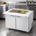 Thumbnail image #3 for Turbo Air PRO Series 48-Inch 2-Door Sandwich/Salad Mega Prep Table with Flat Clear Lid, 12-Pan Capacity