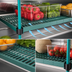Thumbnail image #3 for QuadPLUS 60-Inch x 18-Inch Vented Green Polymer Shelf Mat with MicroGARD Antimicrobial Protection