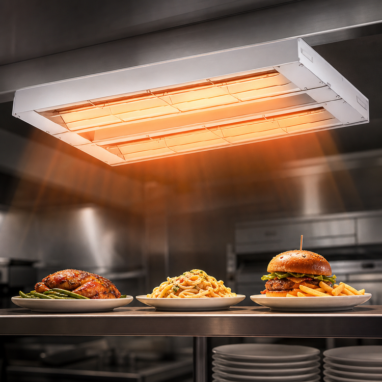 Product image #3 for Hatco Glo-Ray 30-Inch Double Unlighted Infrared Strip Heater, Aluminum, 1.32 kW