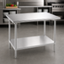 Thumbnail image #3 for Advance Tabco 108-Inch x 36-Inch Stainless Steel Work Table with Adjustable Undershelf