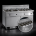 Thumbnail image #3 for Imperial Electric Floor Fryer, 6-Tank Battery, 50 lb. Per Tank, Built-In Space Saver Filter System