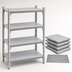 Thumbnail image #4 for Cambro Camshelving Premium 4-Shelf Solid Shelf Kit, 21-Inch x 30-Inch, Speckled Gray