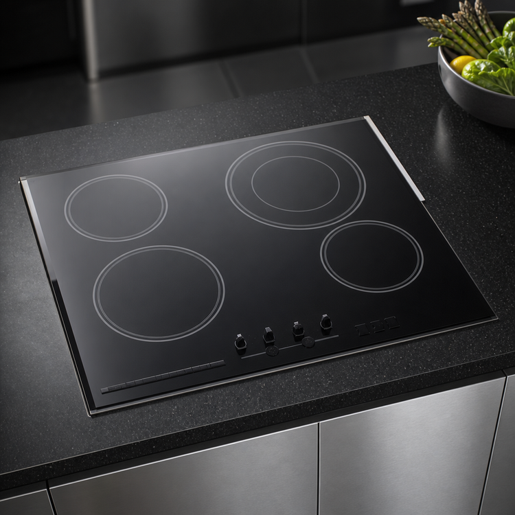 Product image #3 for Summit Commercial 23-1/4-Inch Built-In 4-Burner Radiant Electric Cooktop with Black Schott Ceramic Glass Surface