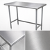 Thumbnail image #3 for Advance Tabco 30 x 24 Inch Stainless Steel Work Table, Flat Top, Open Base