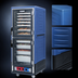 Thumbnail image #3 for Metro C5 3 Series Mobile Full-Height Heated Holding & Proofing Cabinet with Blue Insulation Armour, Dutch Solid Aluminum Doors, and Fixed Wire Slides