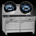 Thumbnail image #3 for Ultimate 60-Inch Gas Restaurant Range with 48-Inch Griddle, Open Burners, Convection Oven, and Cabinet Base