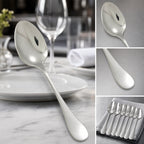 Thumbnail image #4 for Winco Venice 0037-10 European Tablespoon, 8-1/4 in., 18/8 Stainless Steel, Extra Heavy Weight, Mirror Finish Case of 25