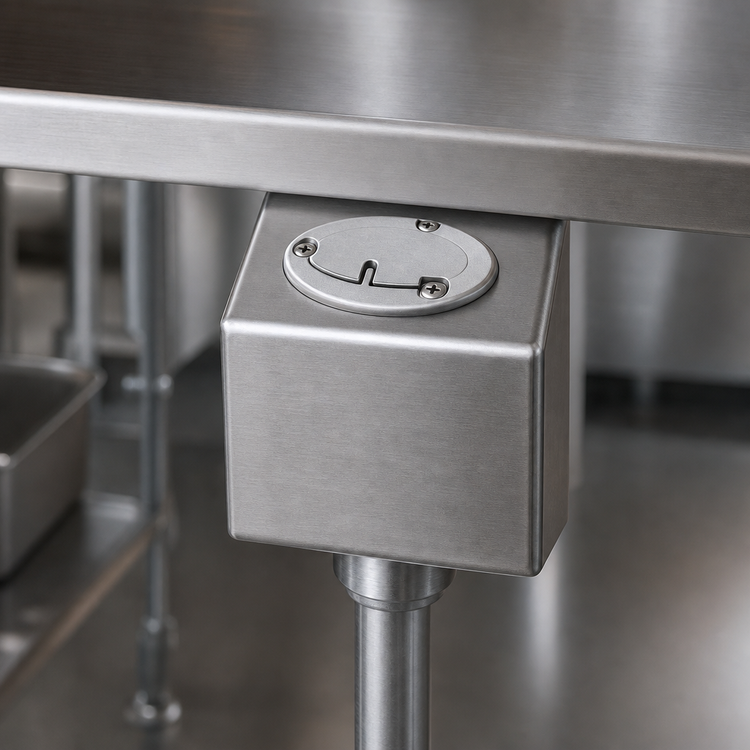 Product image #3 for Advance Tabco TA-112 Electric Outlet with Hubble-Lock Connector