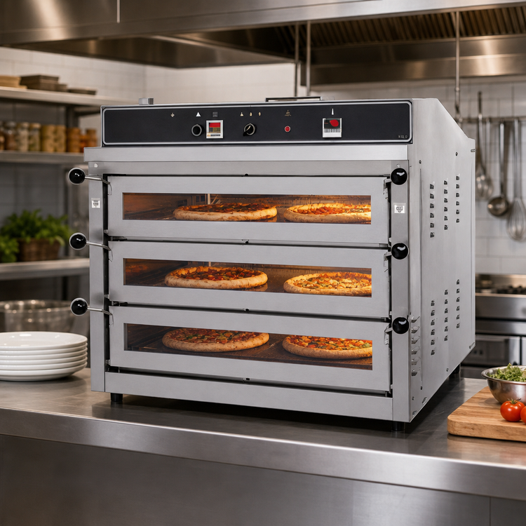 Product image #3 for Jet-Air PIZ3G 3-Deck Gas Countertop Pizza Oven for 3 18-Inch Pizzas