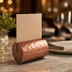 Thumbnail image #3 for Copper Hammered Cylinder Tabletop Menu Card Holder