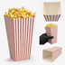 Thumbnail image #3 for Benchmark 2.5 oz Tapered Popcorn Scoop Box, 4 x 4 x 8 Inches, 500-Count Case