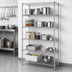Thumbnail image #3 for Quantum 5-Shelf Stationary Wire Shelving Starter Kit, 36 x 14 x 74 Inches, 304 Stainless Steel
