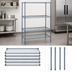 Thumbnail image #3 for Quantum 30 x 18 x 63-Inch Wire Shelving Starter Kit with 5 Shelves, Gray Epoxy Antimicrobial Finish