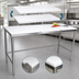 Thumbnail image #3 for John Boos 108-Inch x 36-Inch Trimming Table with 3/4-Inch Reversible Poly Top