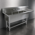 Thumbnail image #3 for John Boos Pro-Bowl 3-Compartment Sink with 30-Inch Right Drainboard, 18 x 18 x 14-Inch Compartments, 14-Gauge Stainless Steel