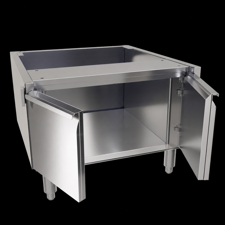 Product image #3 for Glastender ACB-24 24-Inch Wide Stainless Steel Underbar Add-On Cabinet Base with Two Hinged Doors