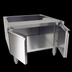 Thumbnail image #3 for Glastender ACB-24 24-Inch Wide Stainless Steel Underbar Add-On Cabinet Base with Two Hinged Doors