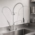 Thumbnail image #3 for Fisher Wall-Mount Spring Pre-Rinse Add-On Faucet with 12-Inch Swing Spout