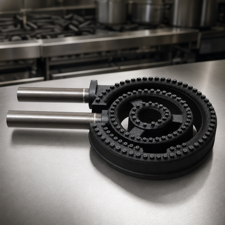 Product image #3 for Town Equipment 3-Ring Natural Gas Ring Burner, 137,000 BTU, for 16-Inch Chamber Commercial Gas Ranges